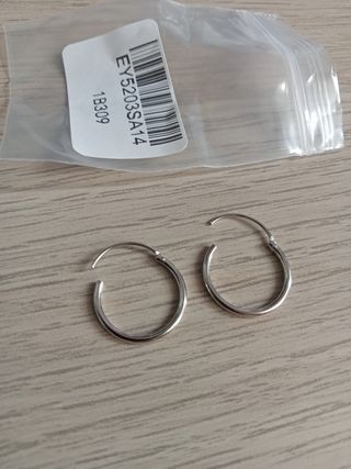 Pendientes Aros Plata