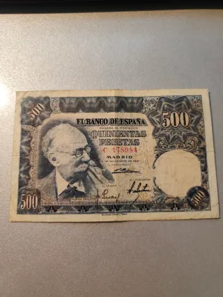 Billete 500 pesetas España 1951