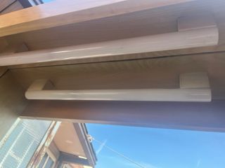 Mobile bagno legno e vetro