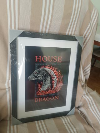 Lámina House of the Dragon enmarcada
