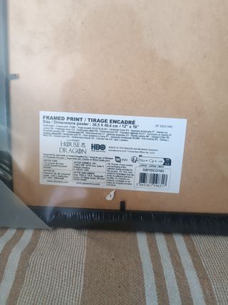 Lámina House of the Dragon enmarcada