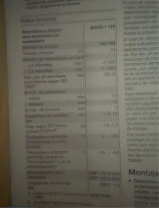 Atornillador taladrador accionada por acumulador