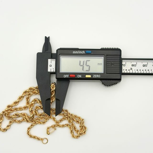 Cadena Oro 18K, Cordón Salomónico, 16.57gr, 57cm