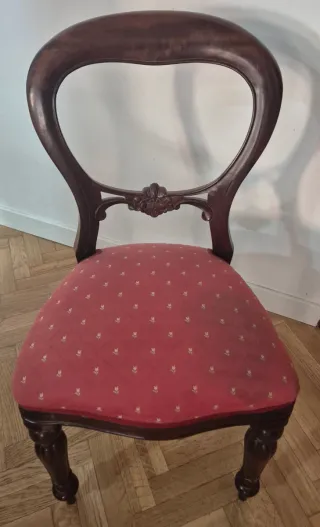 Mesa comedor caoba con sillas y sillone