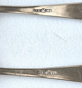 6 Cucchiaini Argento 800 Cesa 1882