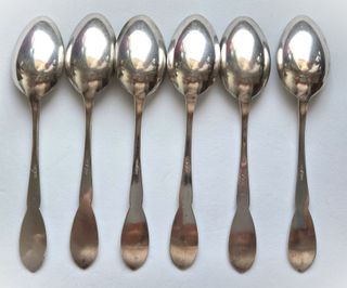 6 Cucchiaini Argento 800 Cesa 1882