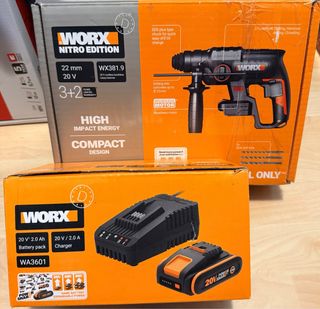 Taladro Percutor Worx Nitro 20V x2 bat + cargador