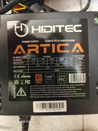 Fuente Alimentación HIDITEC ARTICA 700W