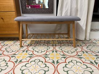 Banqueta JYSK tapizada bambú