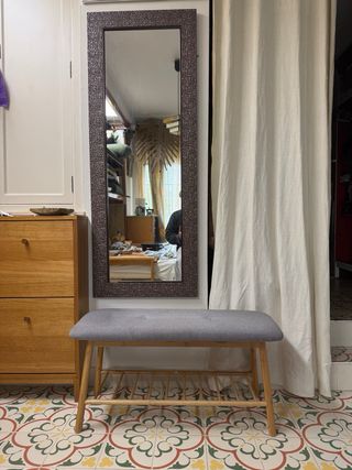 Banqueta JYSK tapizada bambú