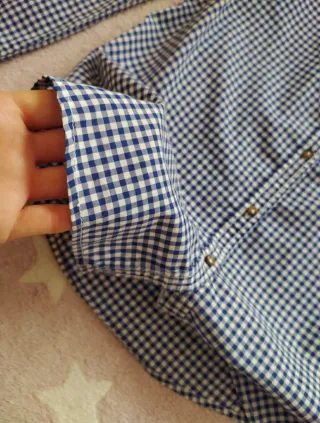 Camisa Massimo Dutti Vichy Talla S Mujer