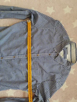 Camisa Massimo Dutti Vichy Talla S Mujer