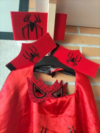 Disfraz Spiderman capa y máscara
