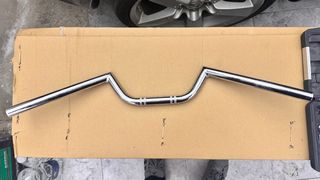 Manillar moto custom cromado 22mm