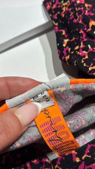 Vestido Street One Talla 42 Negro/Rosa