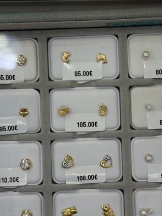 Pendientes bebé oro 18k elefante Roselin
