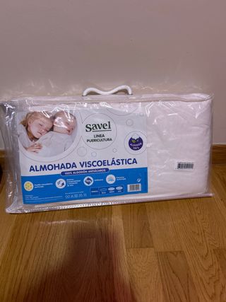 Almohada Viscoelástica Bebé Algodón 100%