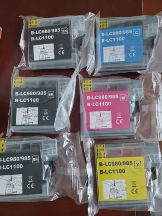 Cartuchos Tinta Brother LC1100-10// L980-85 Multi