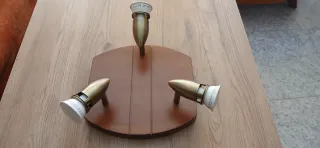 Lámpara de techo madera y metal