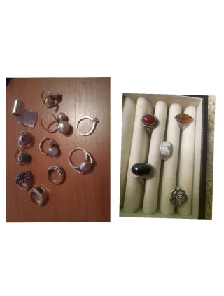 Lote de 16 anillos plata