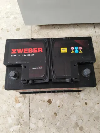 Batería Coche Weber W71RB 12V 71Ah 850A