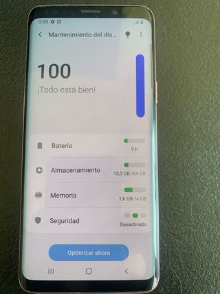 Samsung Galaxy S9 sin cable