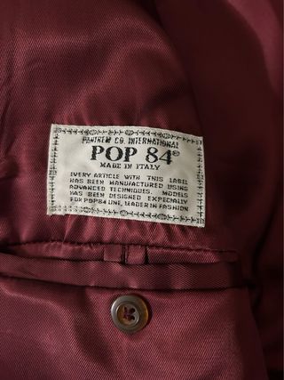 Giacca Vintage POP 84 Bordeaux taglia L donna