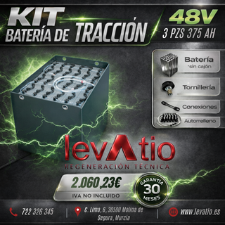 BATERIA TRACCION NUEVA 48V 3PZS 375AH