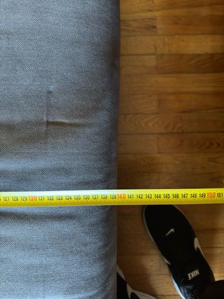 Sofá cama gris azulado Ni idea de marca ni tela