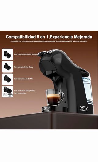Cafetera KOTLIE 5 en 1, 19 bar