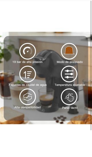 Cafetera KOTLIE 5 en 1, 19 bar