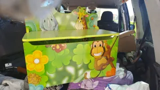 Banquito Guarda Juguetes Infantil Animales