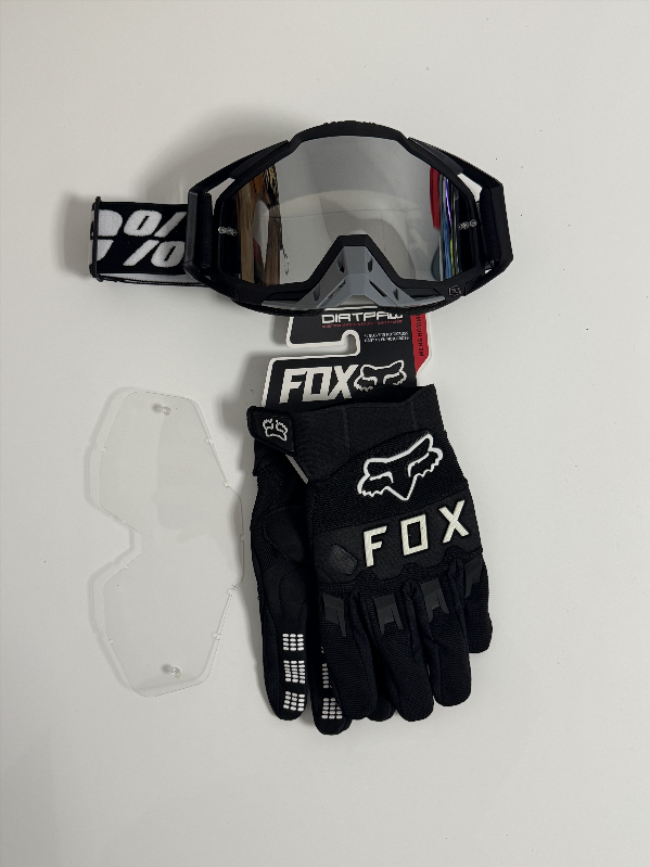 Gafas 100% y Guantes Fox Nuevos 1816