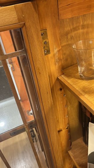 Aparador vintage madera y cristal