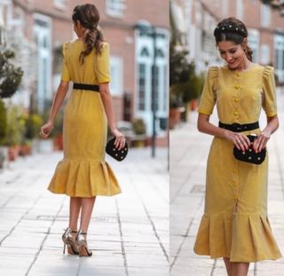 Vestido Apparentia Amarillo Talla 38