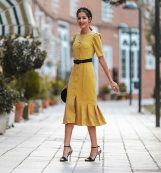 Vestido Apparentia Amarillo Talla 38