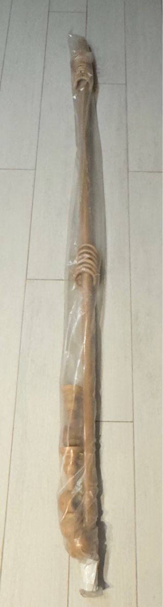 Barra de cortina beige/marrón