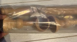 Barra de cortina beige/marrón