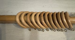 Barra de cortina beige/marrón