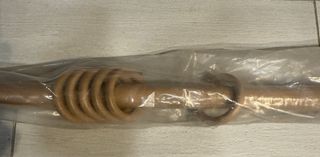 Barra de cortina beige/marrón