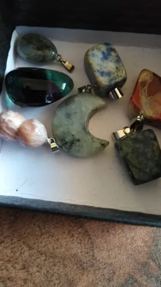 Lote Colgantes Minerales Variados