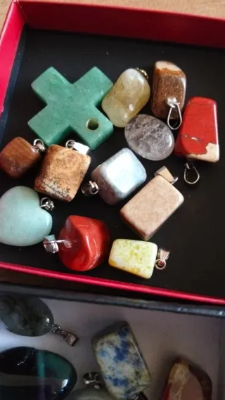 Lote Colgantes Minerales Variados