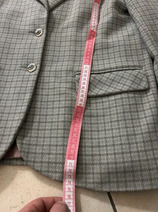 Giacca Blazer Vintage a Quadretti taglia L donna