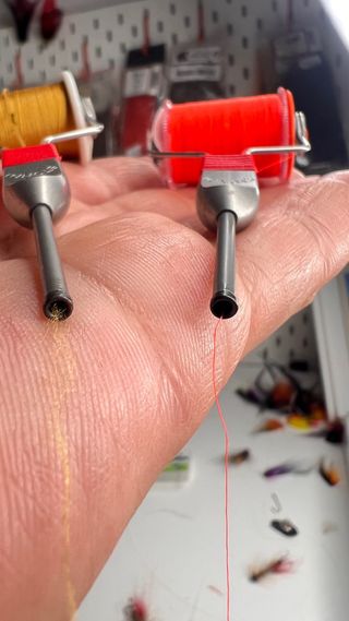 Bobinadores para montaje de moscas