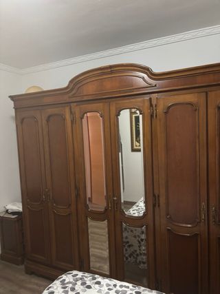 Armario 3 cuerpos madera nogal