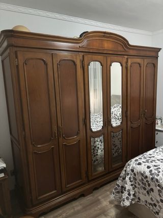 Armario 3 cuerpos madera nogal