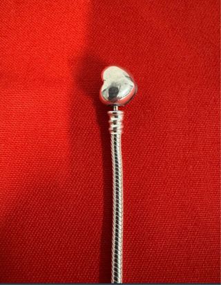 Pulsera cierre Corazón Plata 925