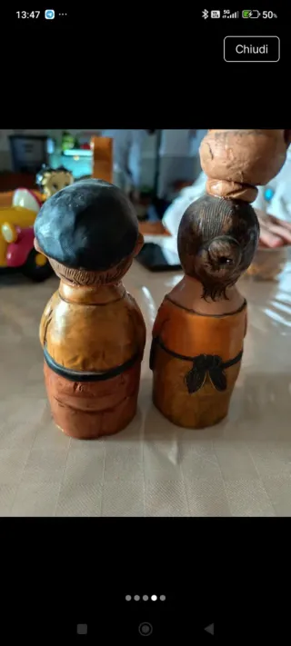 Coppia Nonni Ceramica fatti a mano