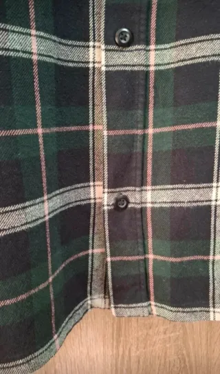 Camisa cuadros leñador H&M Relaxed fit talla XL