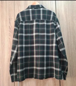 Camisa cuadros leñador H&M Relaxed fit talla XL